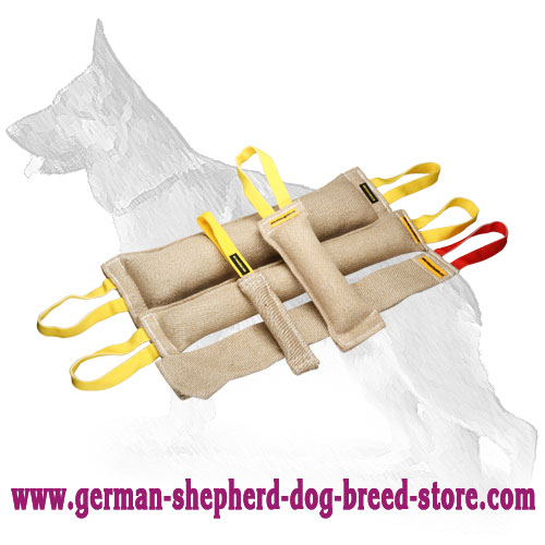 Jute Bite Tugs Set for Adult German Shepherd