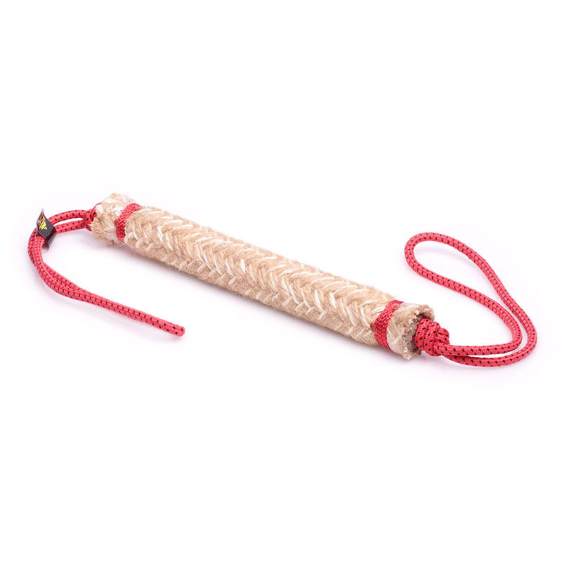 "Battle training" Jute Bite Rolled Tug with 1 Handle
