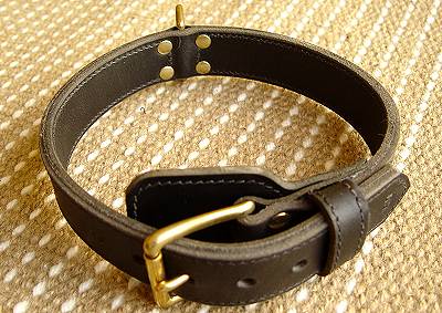 dog leads and collars leather
