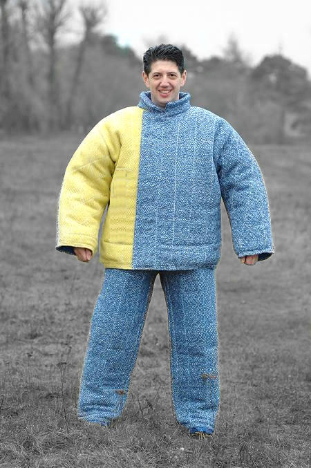 Safety and protection bite suit for police work