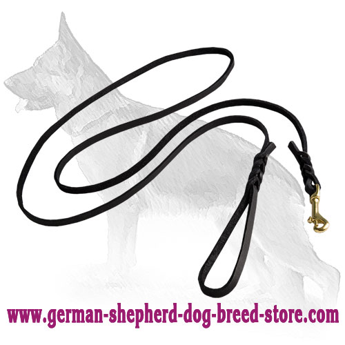 German Shepherd Leash with Braids